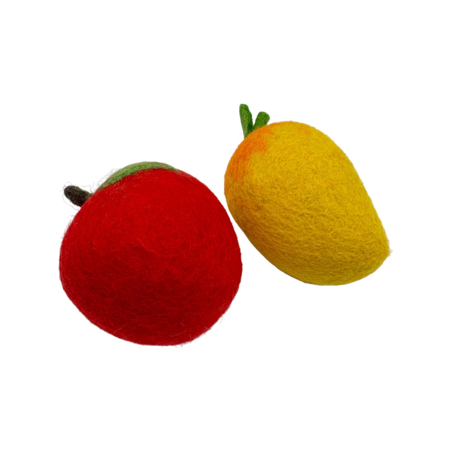 handmade In Nepal 100% Wool Felt Foods Play Set For Pretend Cooking And Farmer's Market Play