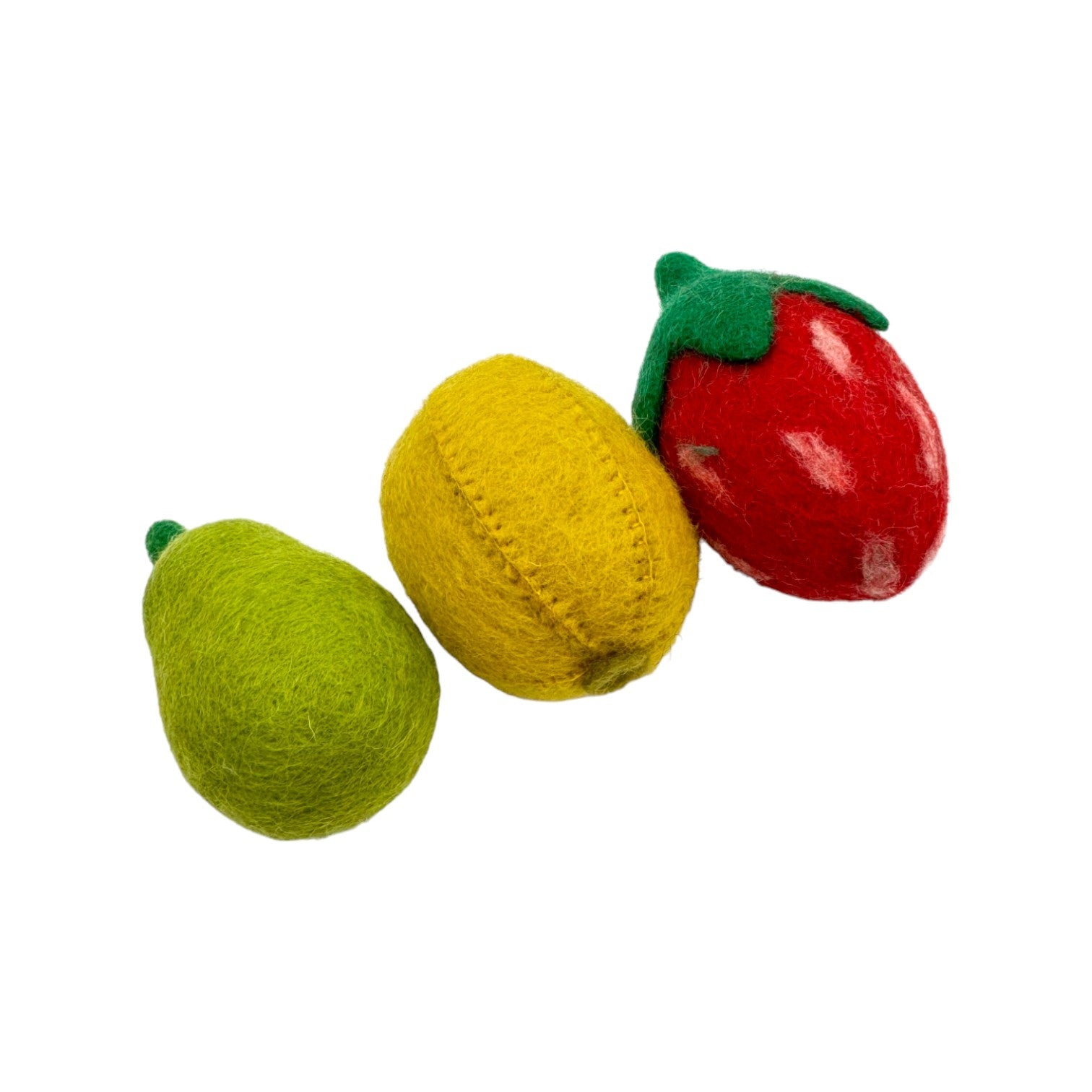 handmade In Nepal 100% Wool Felt Foods Play Set For Pretend Cooking And Farmer's Market Play