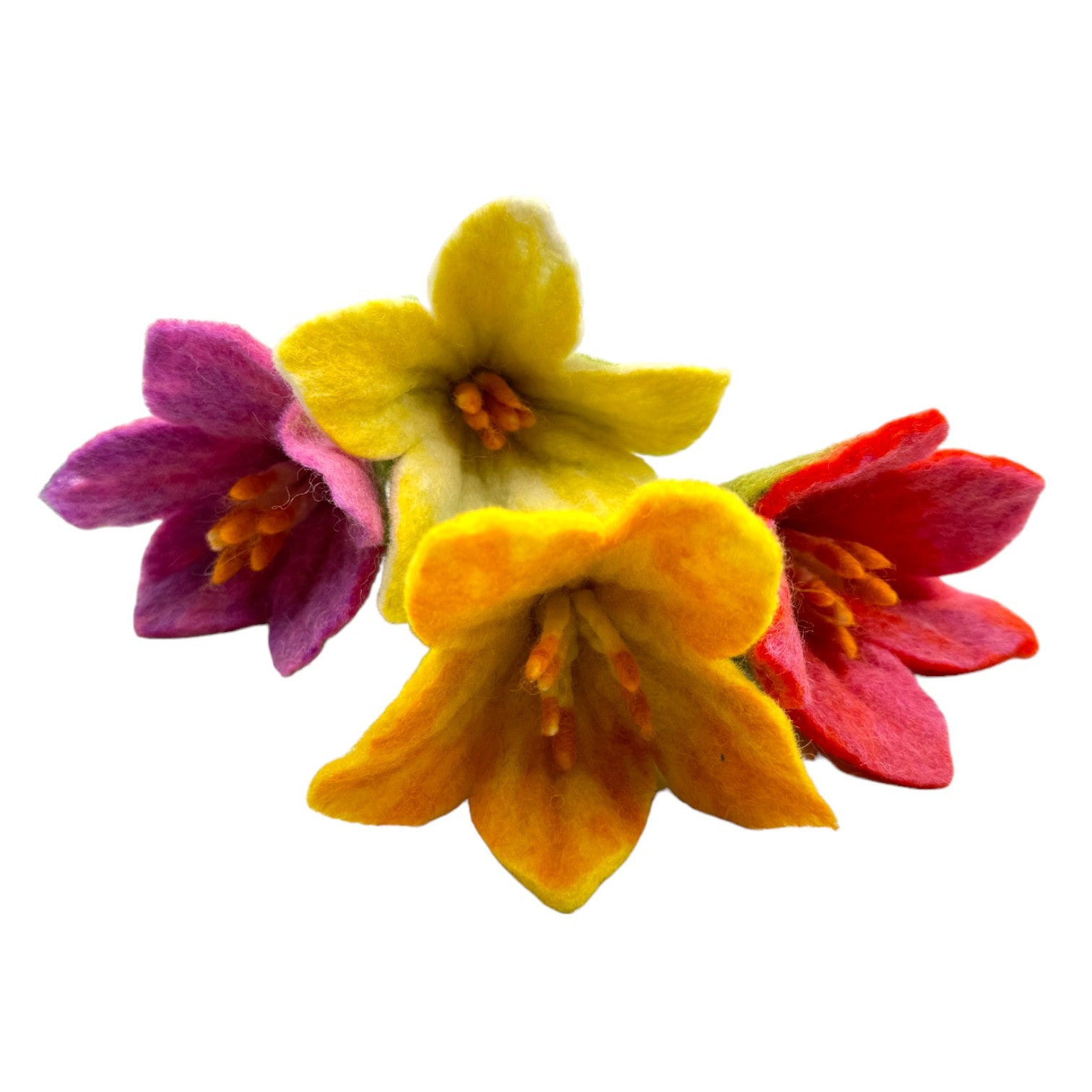 handmade In Nepal 100% Wool Felt Foods Play Set For Pretend Cooking And Farmer's Market Play