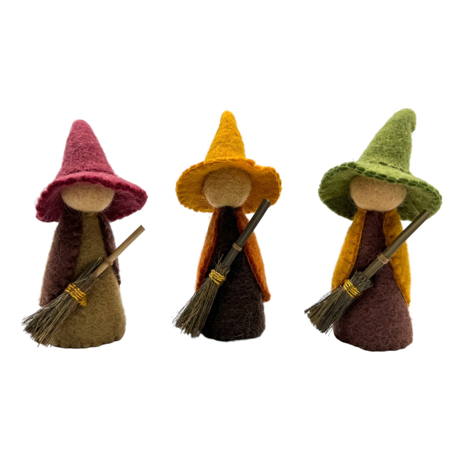 handmade In Nepal 100% Wool Felt Foods Play Set For Pretend Cooking And Farmer's Market Play