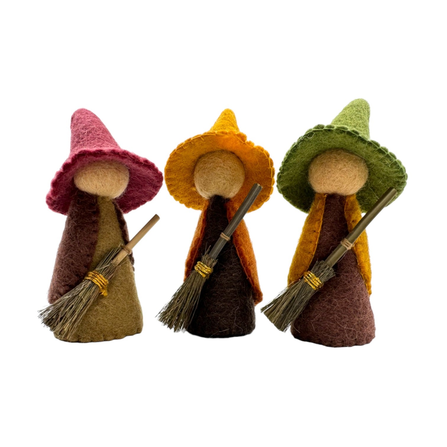 handmade In Nepal 100% Wool Felt Foods Play Set For Pretend Cooking And Farmer's Market Play