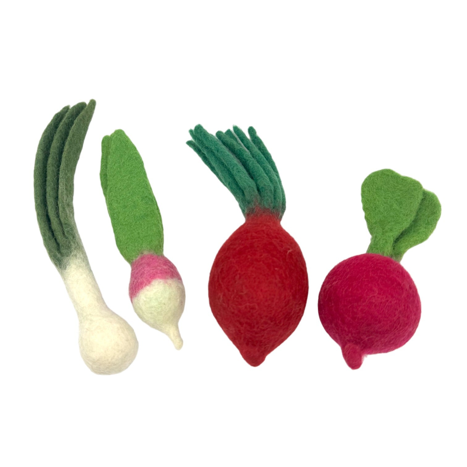 handmade In Nepal 100% Wool Felt Foods Play Set For Pretend Cooking And Farmer's Market Play