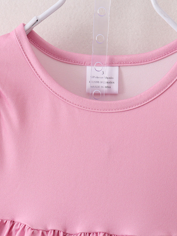 Pink Girls Farm Animals Bell Bottoms Outfit