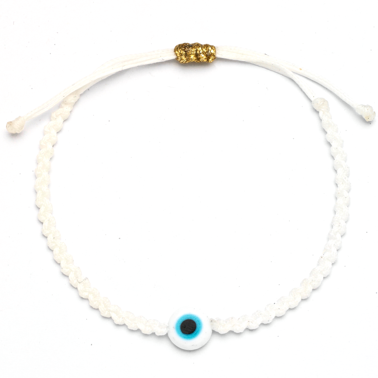 Evil Eye Braided Bead Bracelet