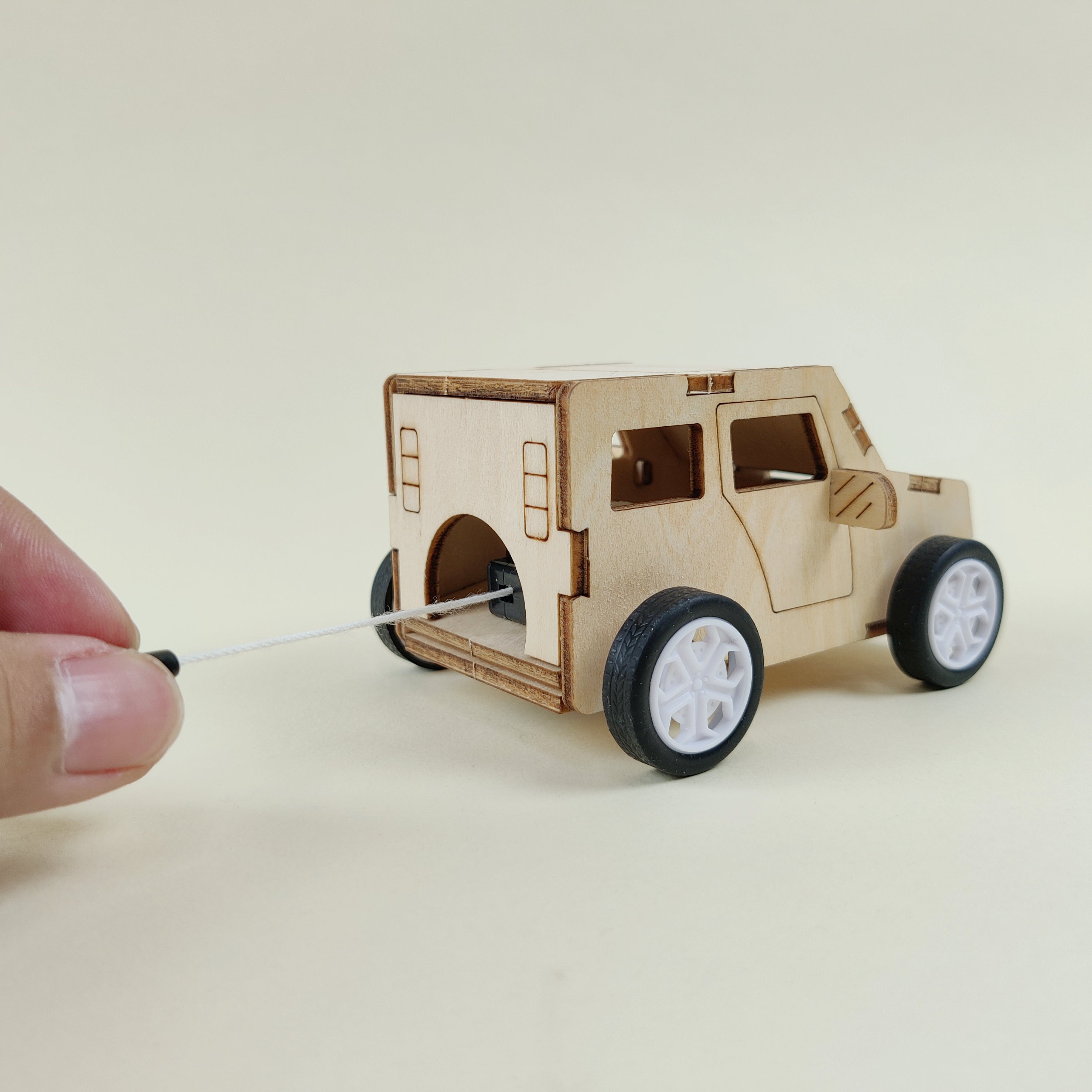 Pull String Car Diy Kit Diy Kit, Educational Stem Toy