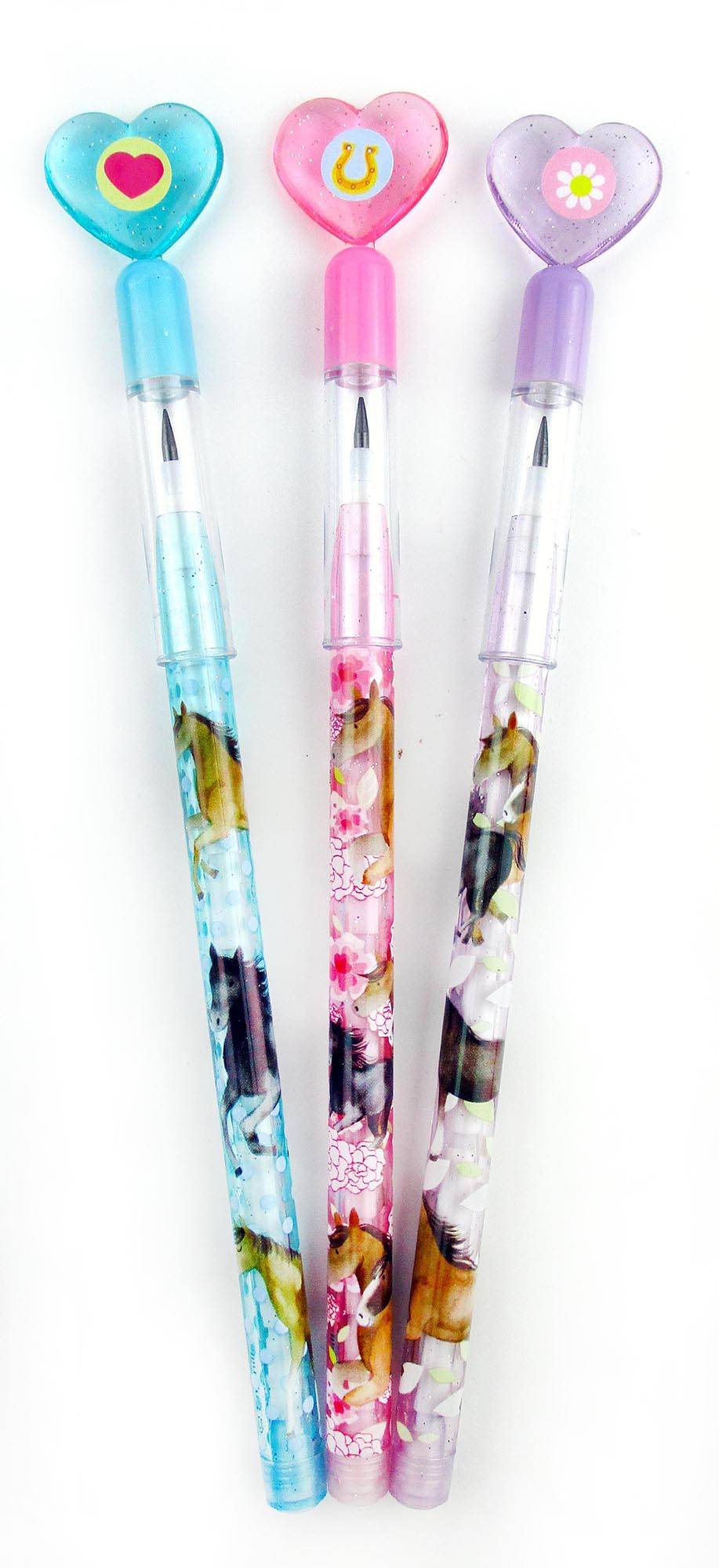 Horse Stackable Point Pencils - Set Of 6