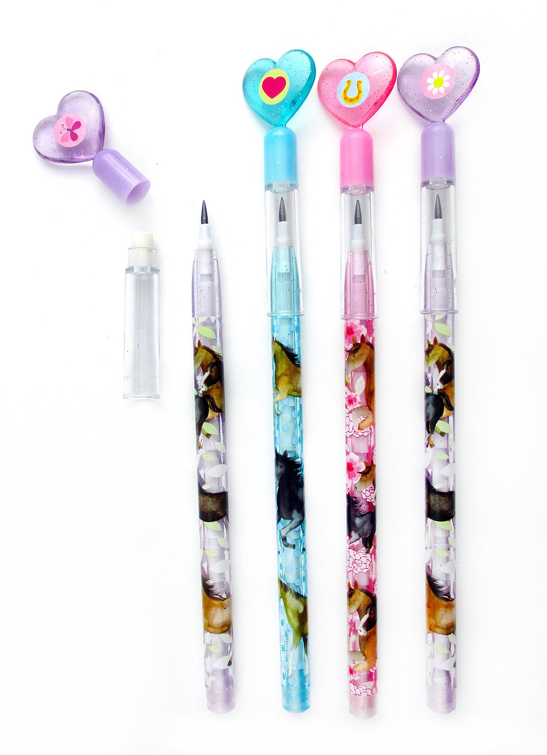 Horse Stackable Point Pencils - Set Of 6