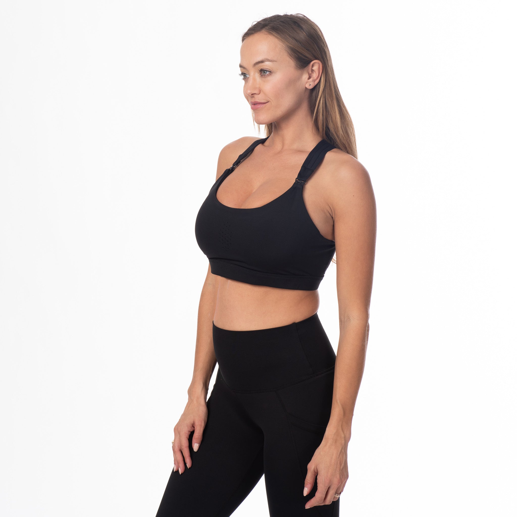 Chloe 3 Running Nursing Sports Bra (noir)