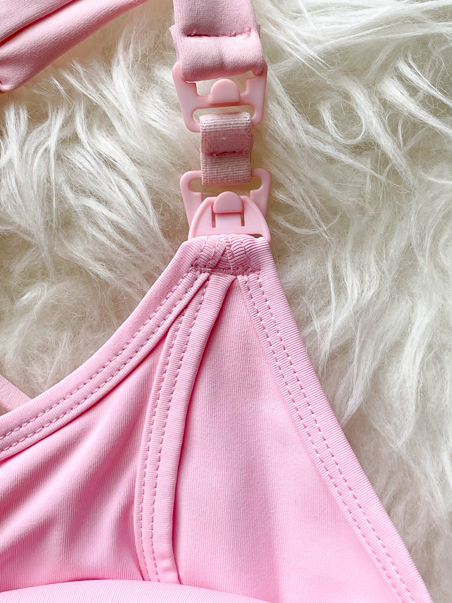 Océane 4 - Medium Support Nursing & Hands Free Pumping Sports Bra (blush Pink)