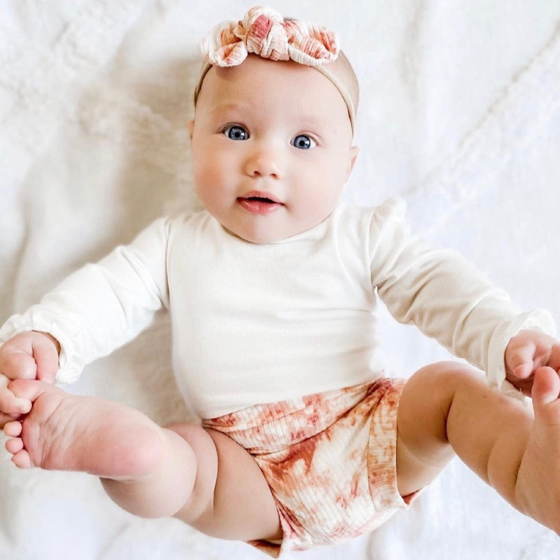 Rose Tie Dye Ribbed Headbands