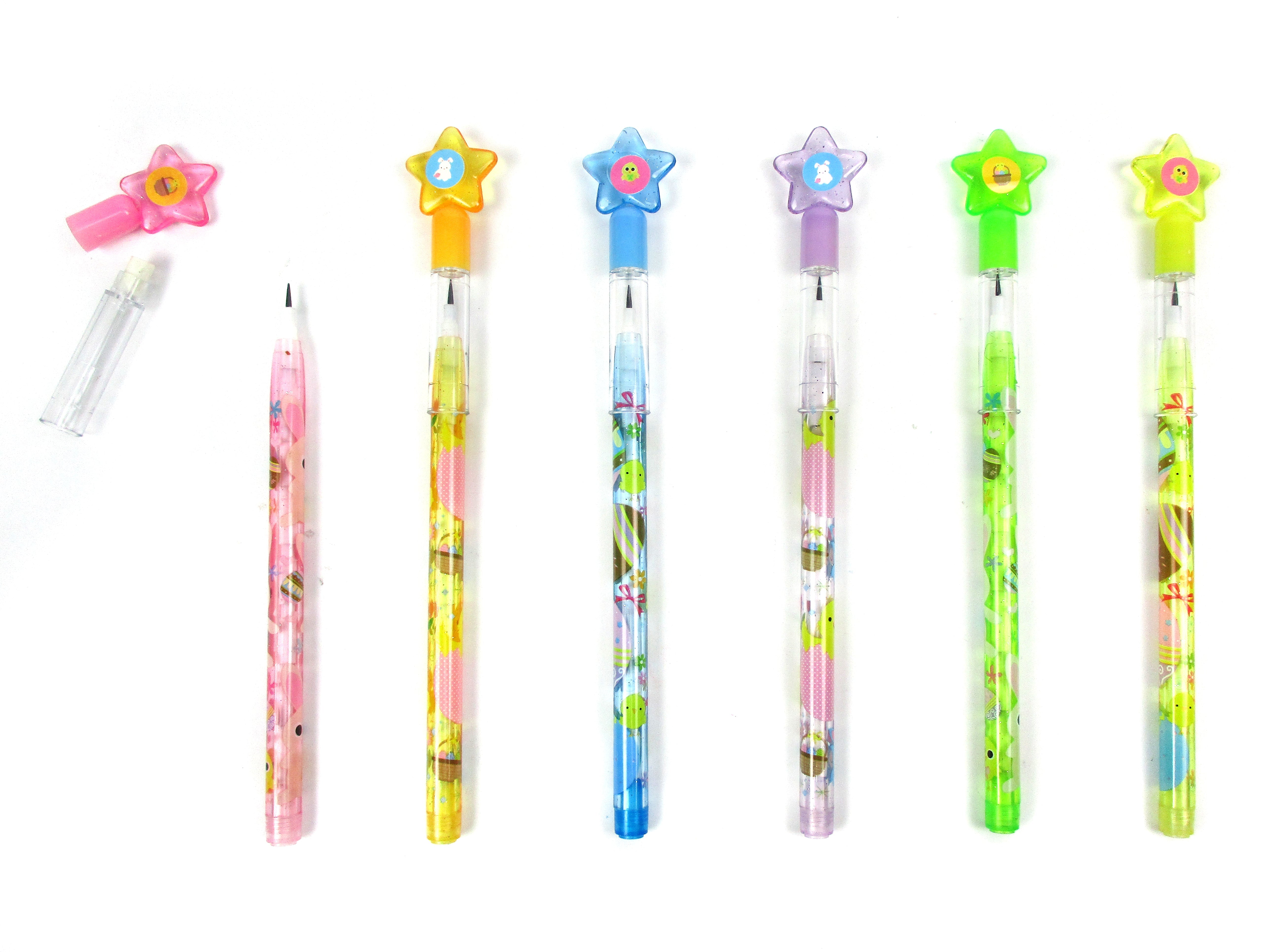 Easter Stackable Point Pencils - Set Of 6