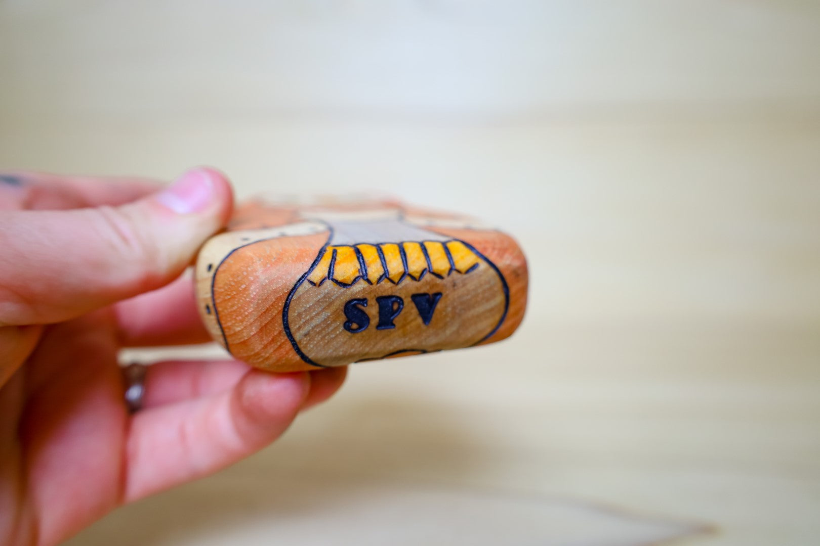 Wooden Horned Owl Toy