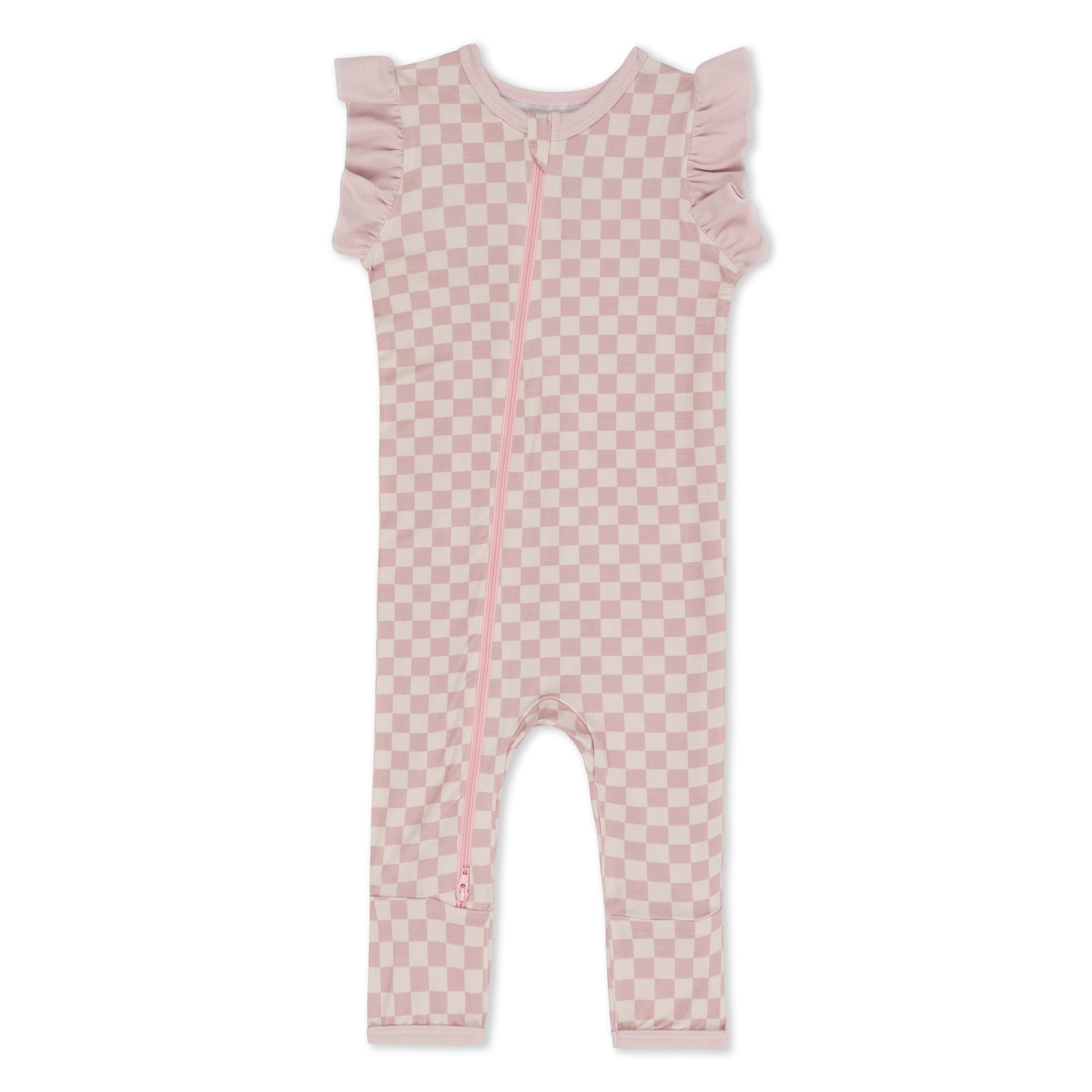 Checkers In Pink Romper