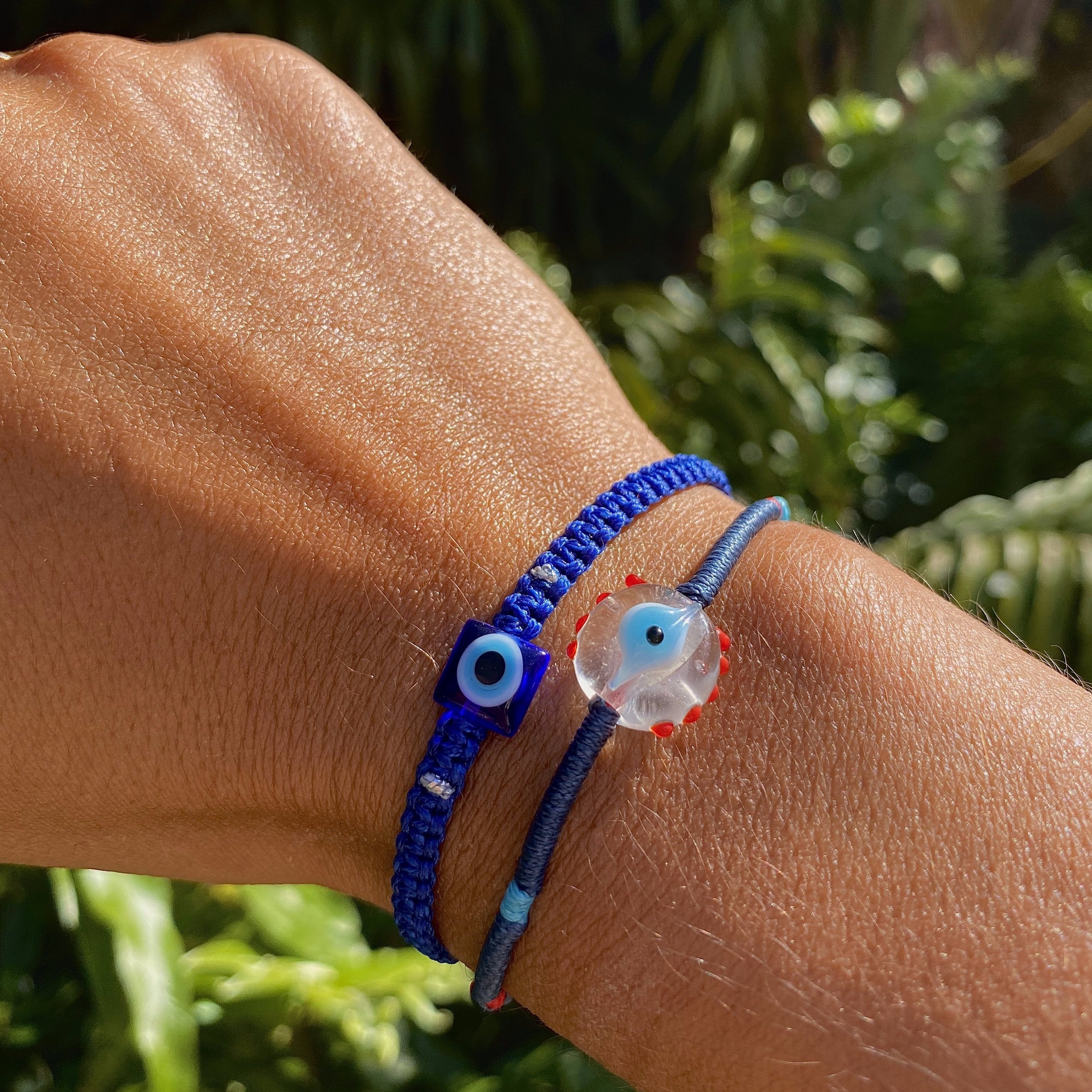 Square Evil Eye Bracelet