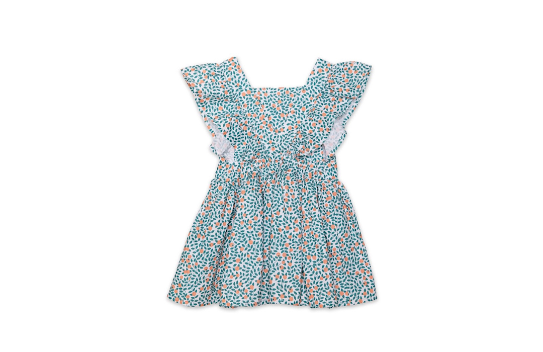 Vintage Inspired Dress In Orange Grove