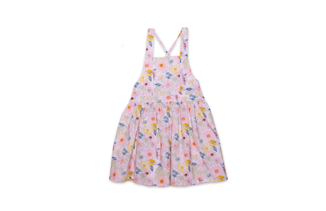 Tie Back Dress In Blooming