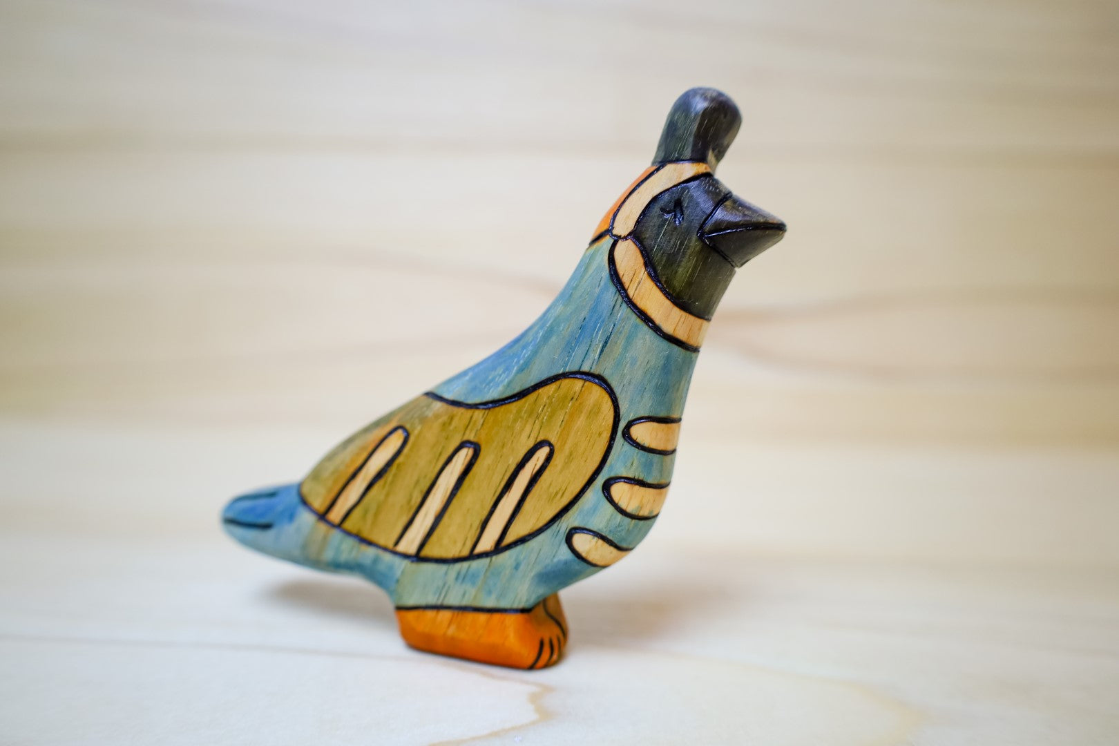 Wooden Quail Toy