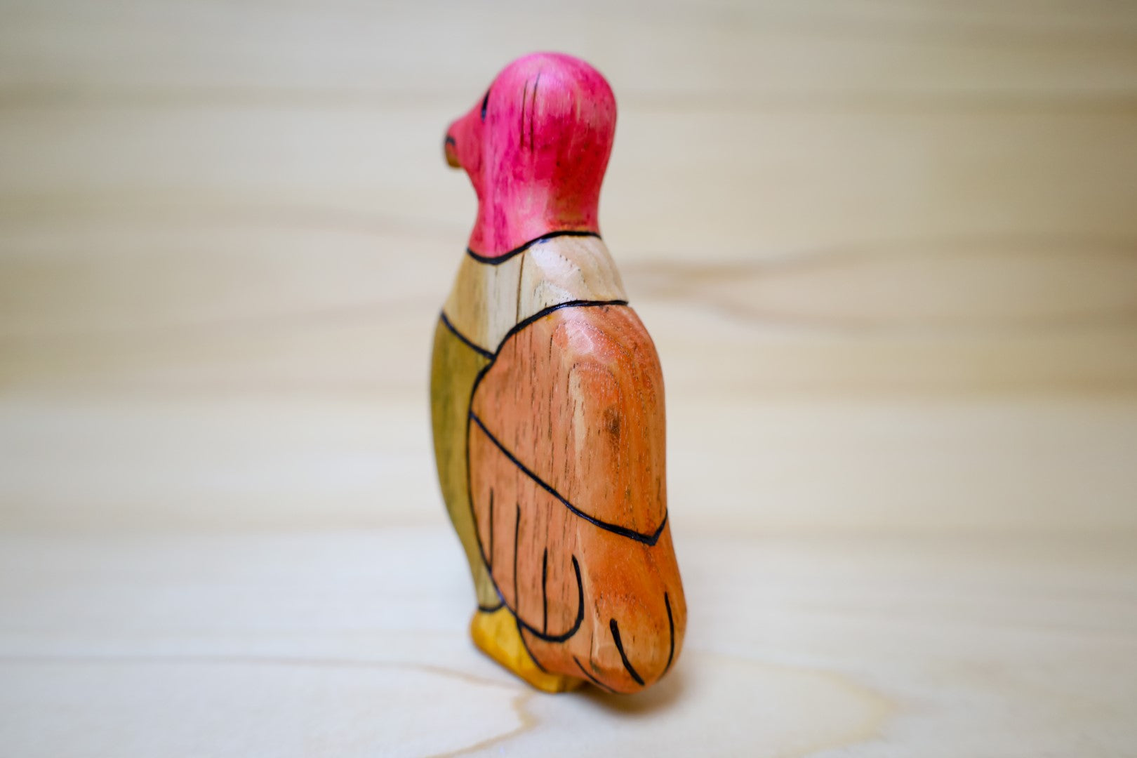 Wooden Vulture Toy
