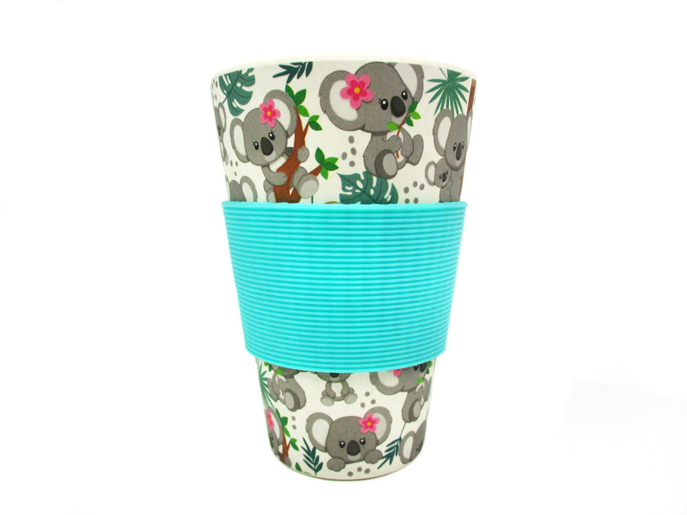 Eco-friendly Reusable Plant Fiber Travel Mug With Koala Design