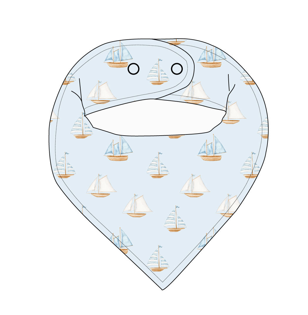 Sailboats - Bandana Bib
