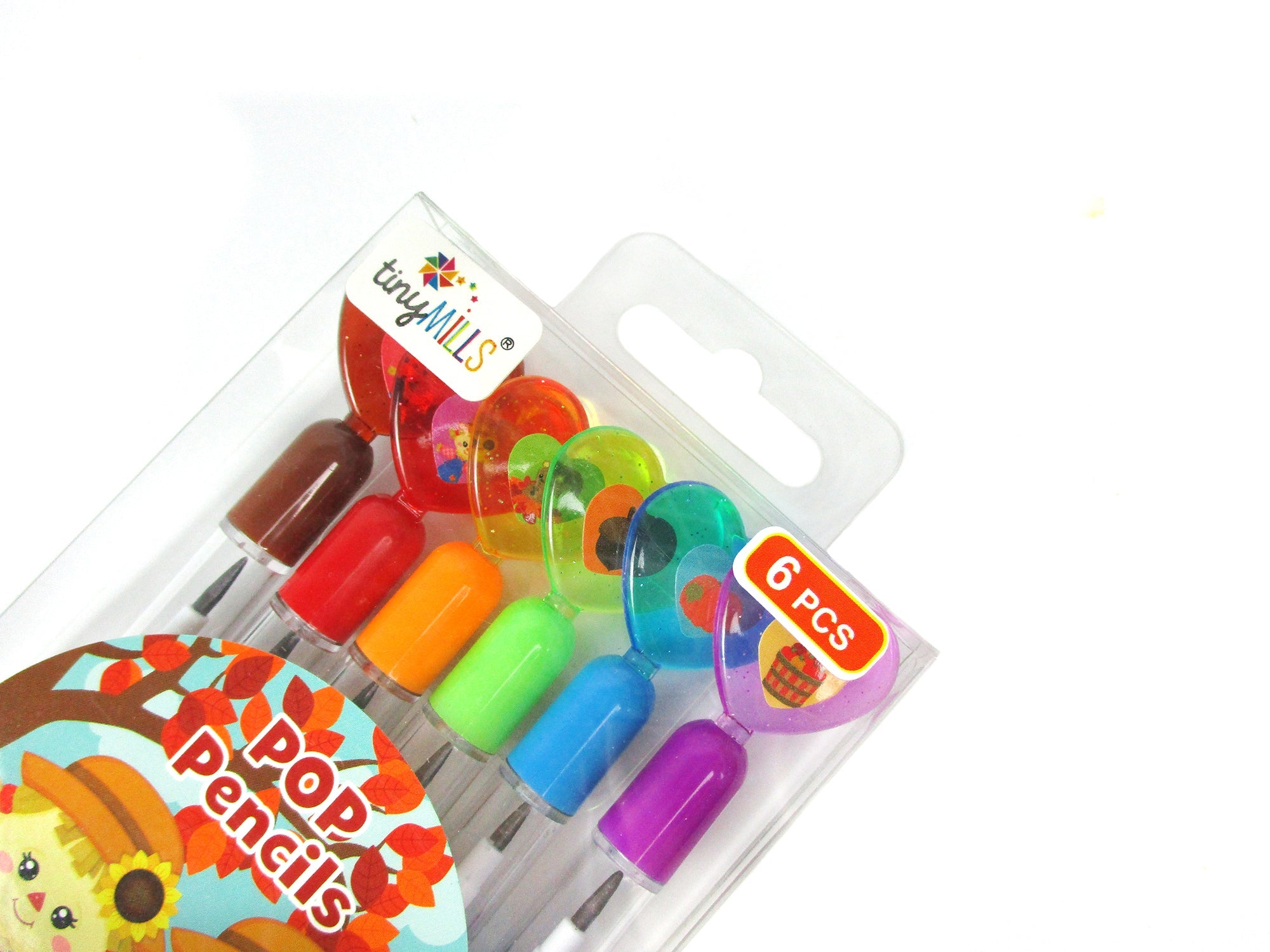 Autumn Harvest Stackable Point Pencils - Set Of 6