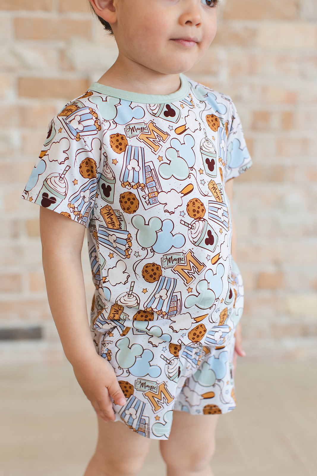 Snacks (green) - Pocket Short Set