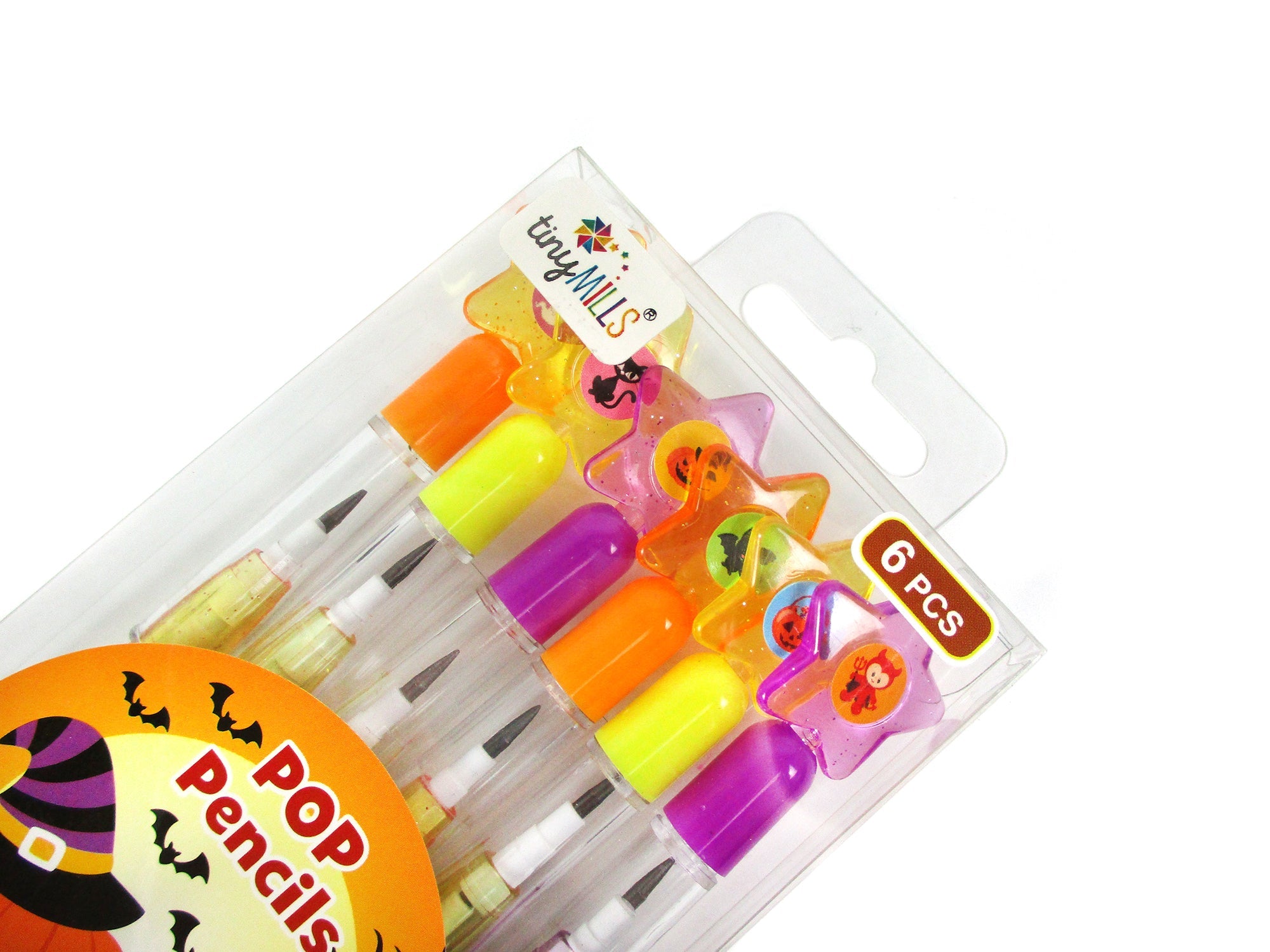 Halloween Stackable Point Pencils - Set Of 6