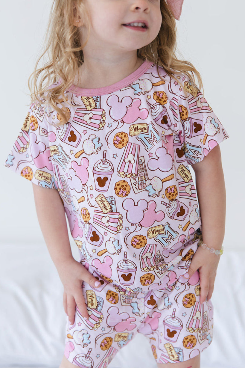 Snacks (pink) - Pocket Short Set