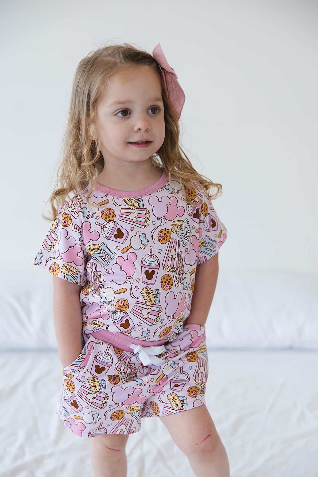 Snacks (pink) - Pocket Short Set