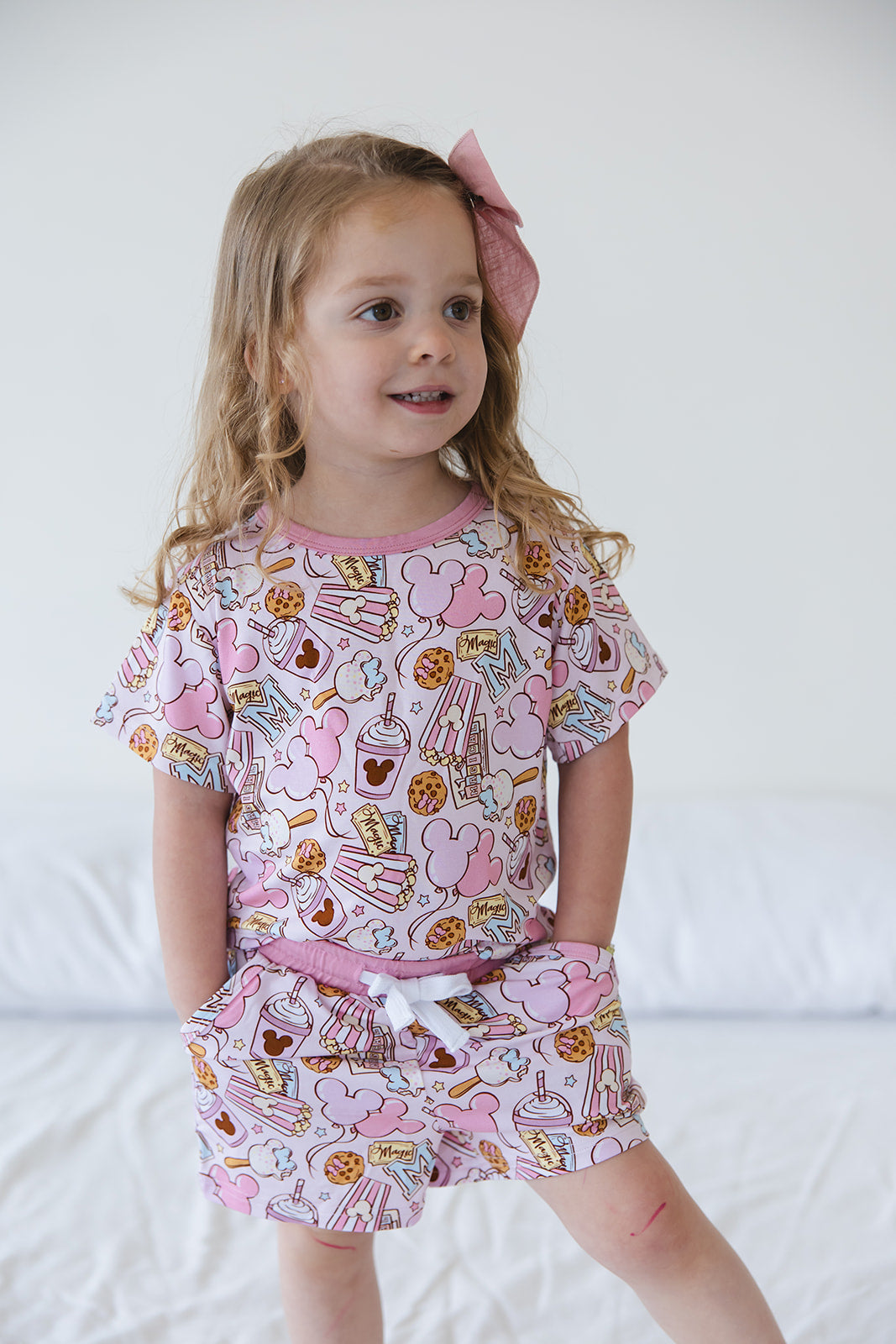 Snacks (pink) - Pocket Short Set