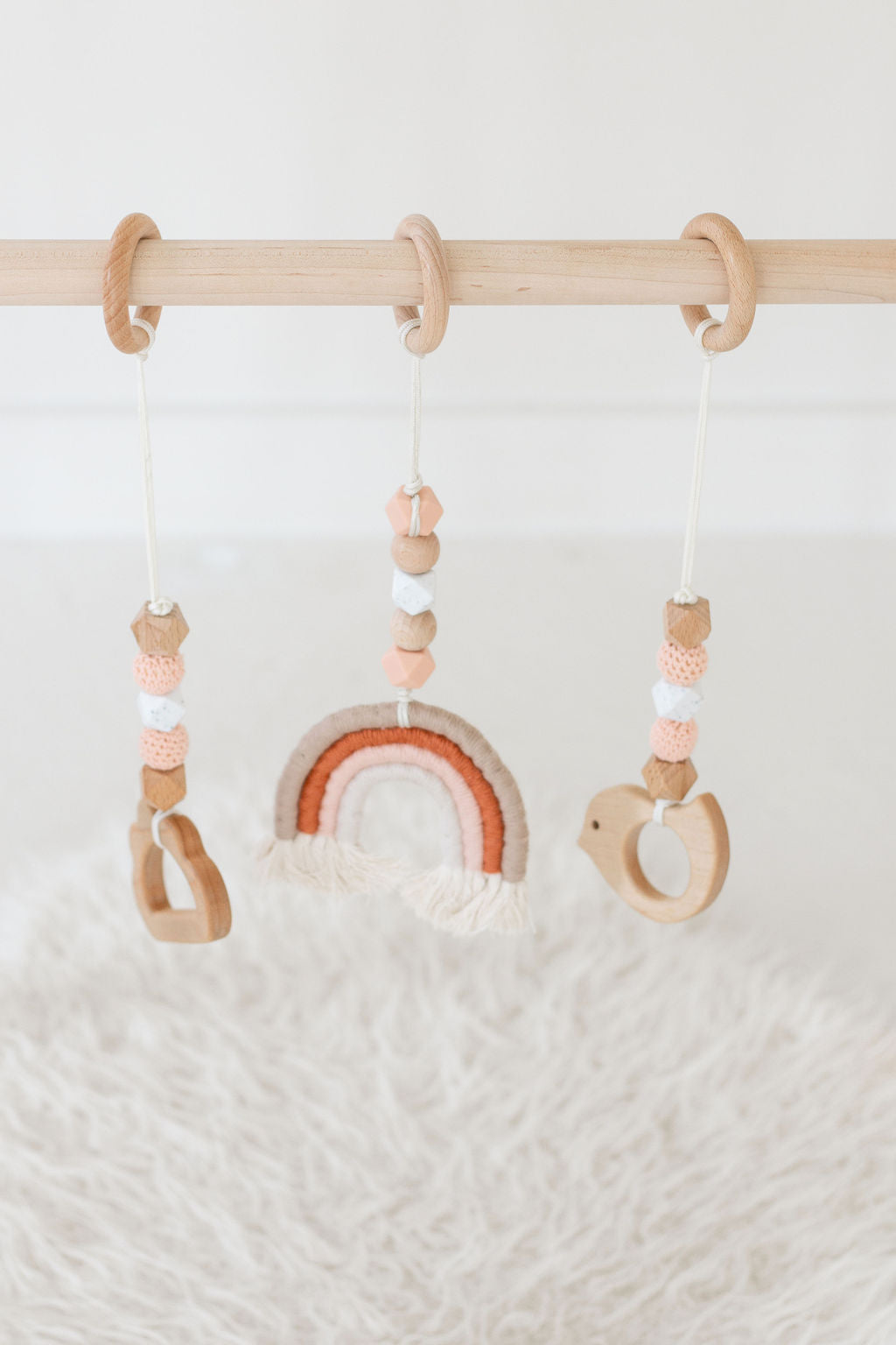 Rainbow Baby Play Gym - Blush