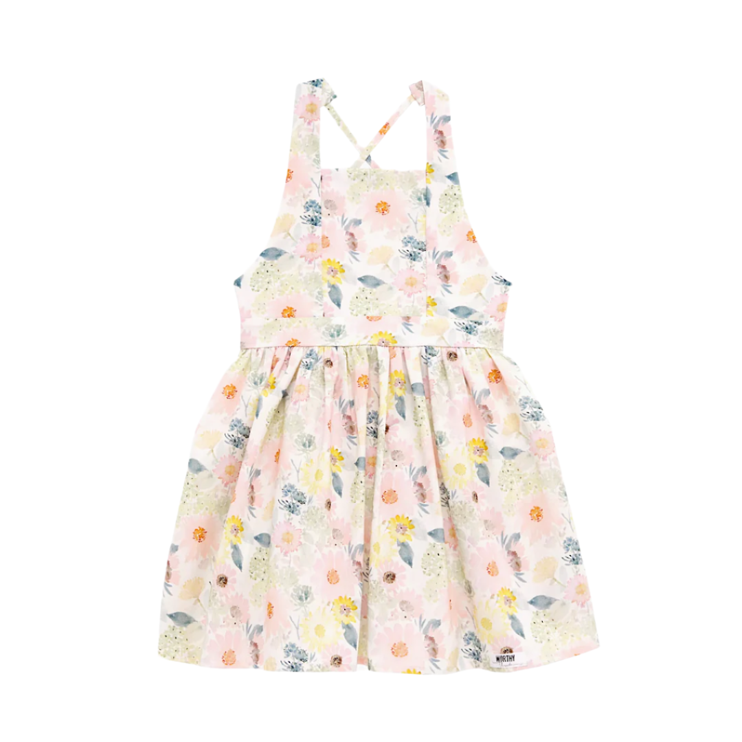 Tie Back Dress In Blooming