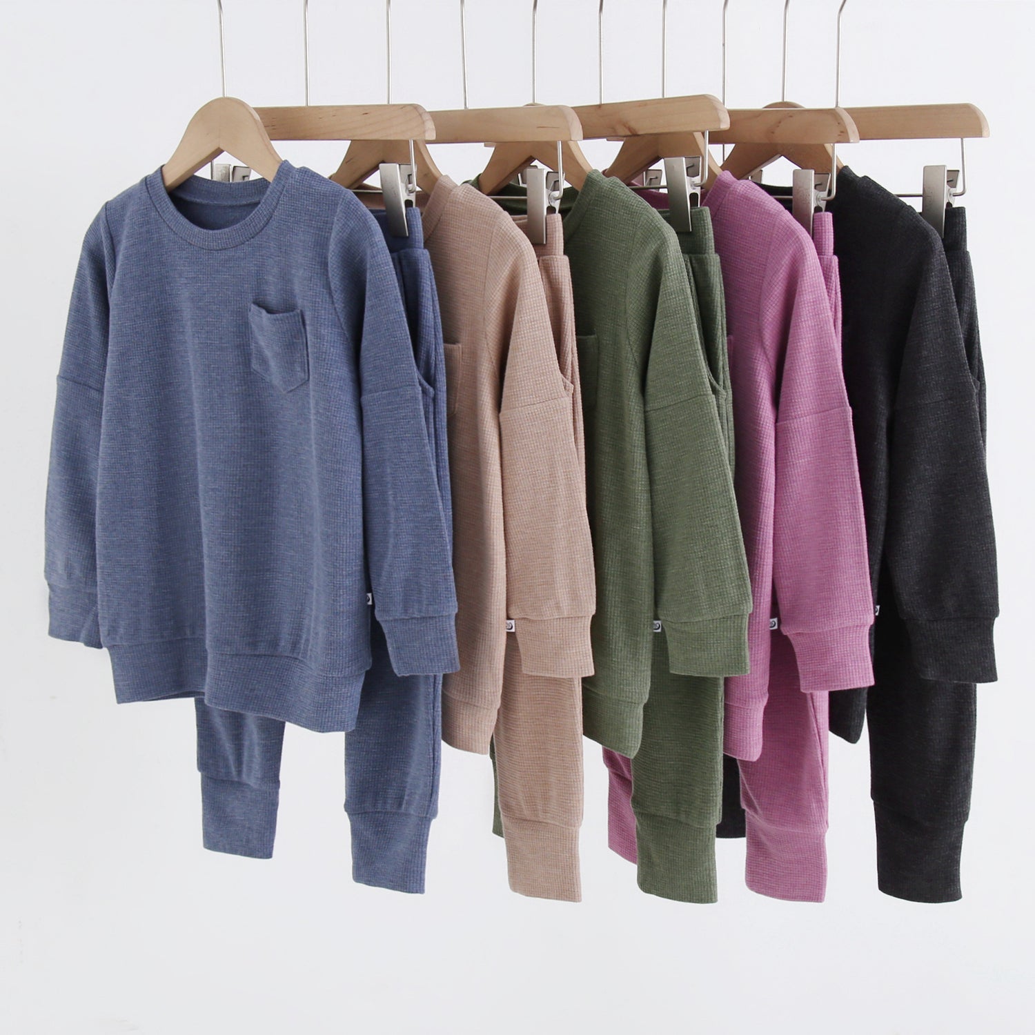 Bamboo Waffle Kids' Jogger Set-line Dry Only