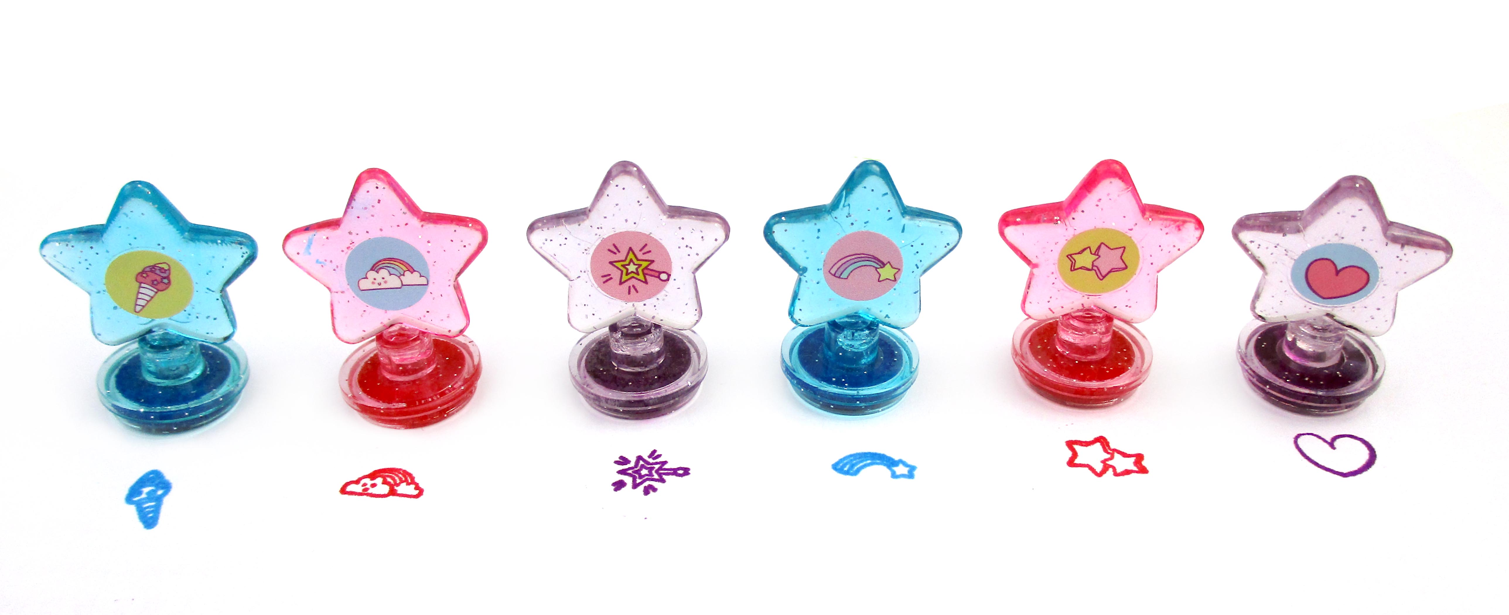 Unicorn Stackable Crayon With Stamper Topper