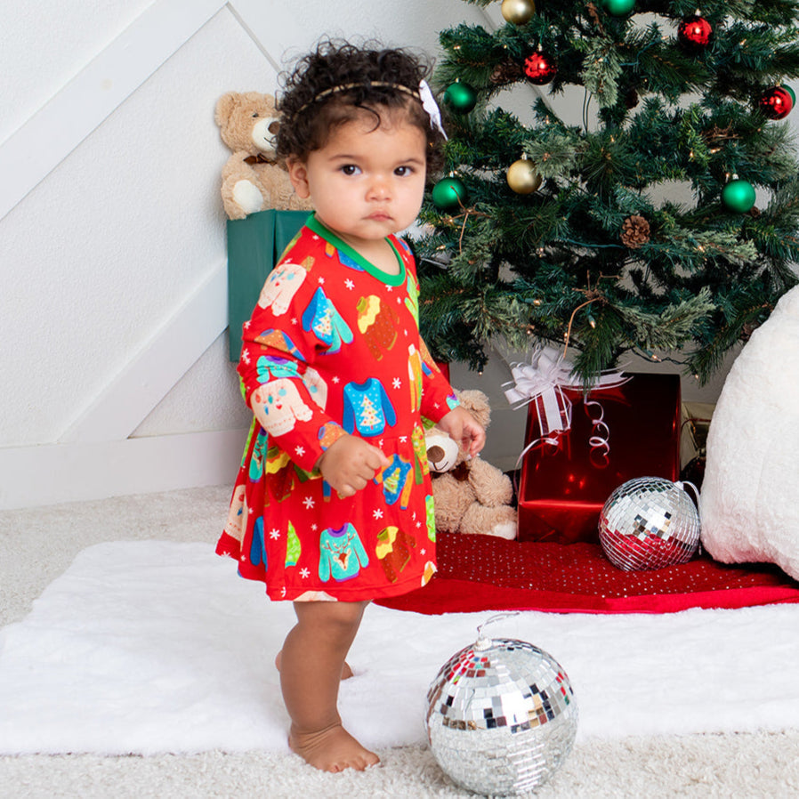 Ugly Sweater Party Bodysuit Dress