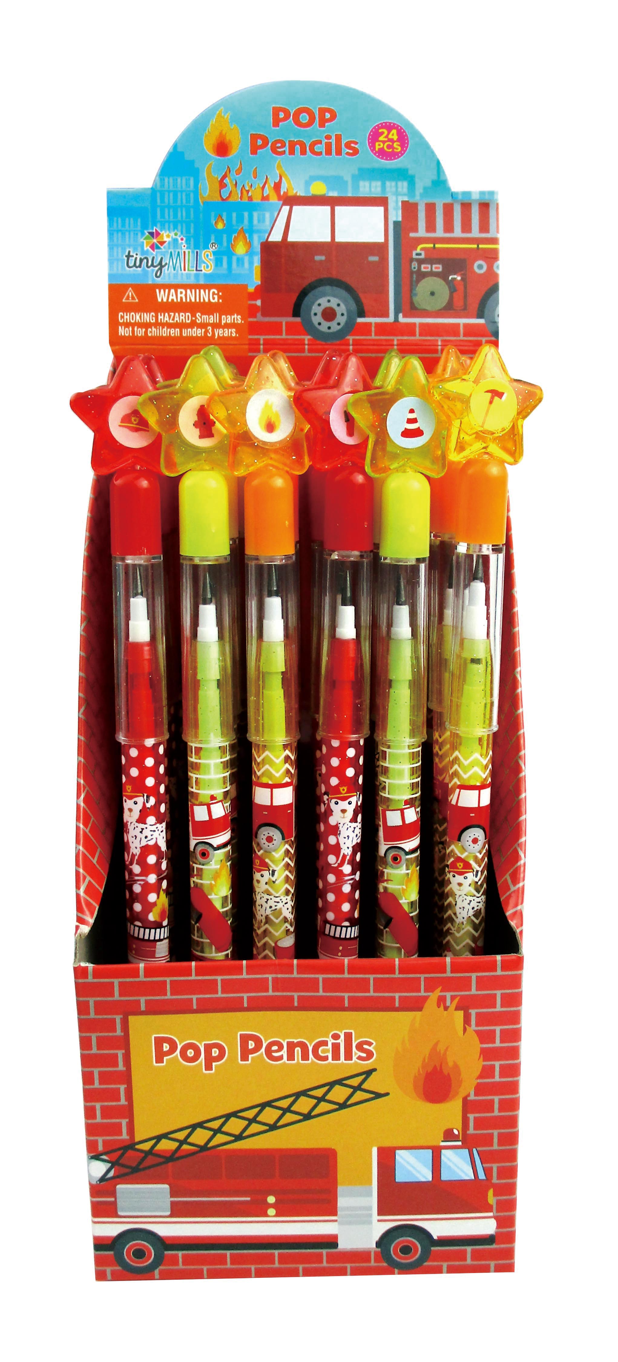Fire Trucks Multi Point Pencils