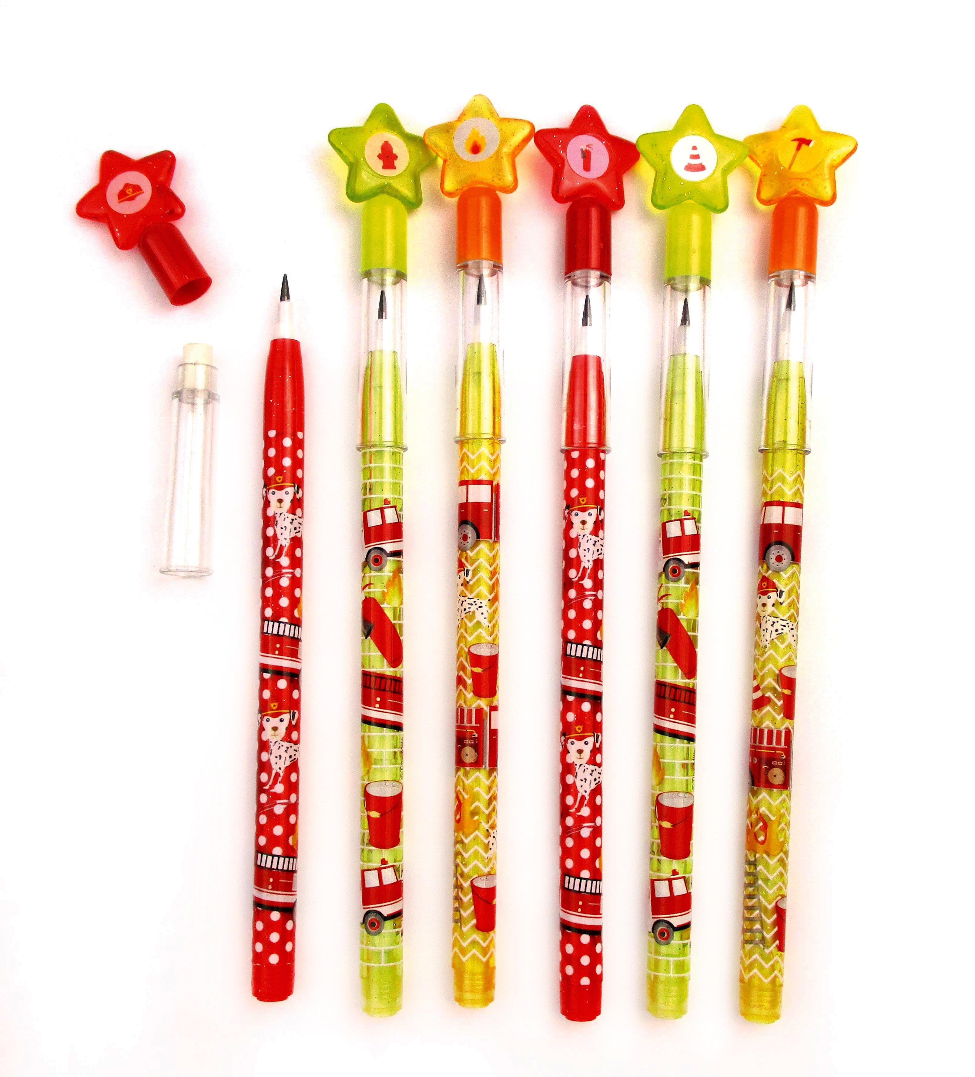 Fire Trucks Multi Point Pencils