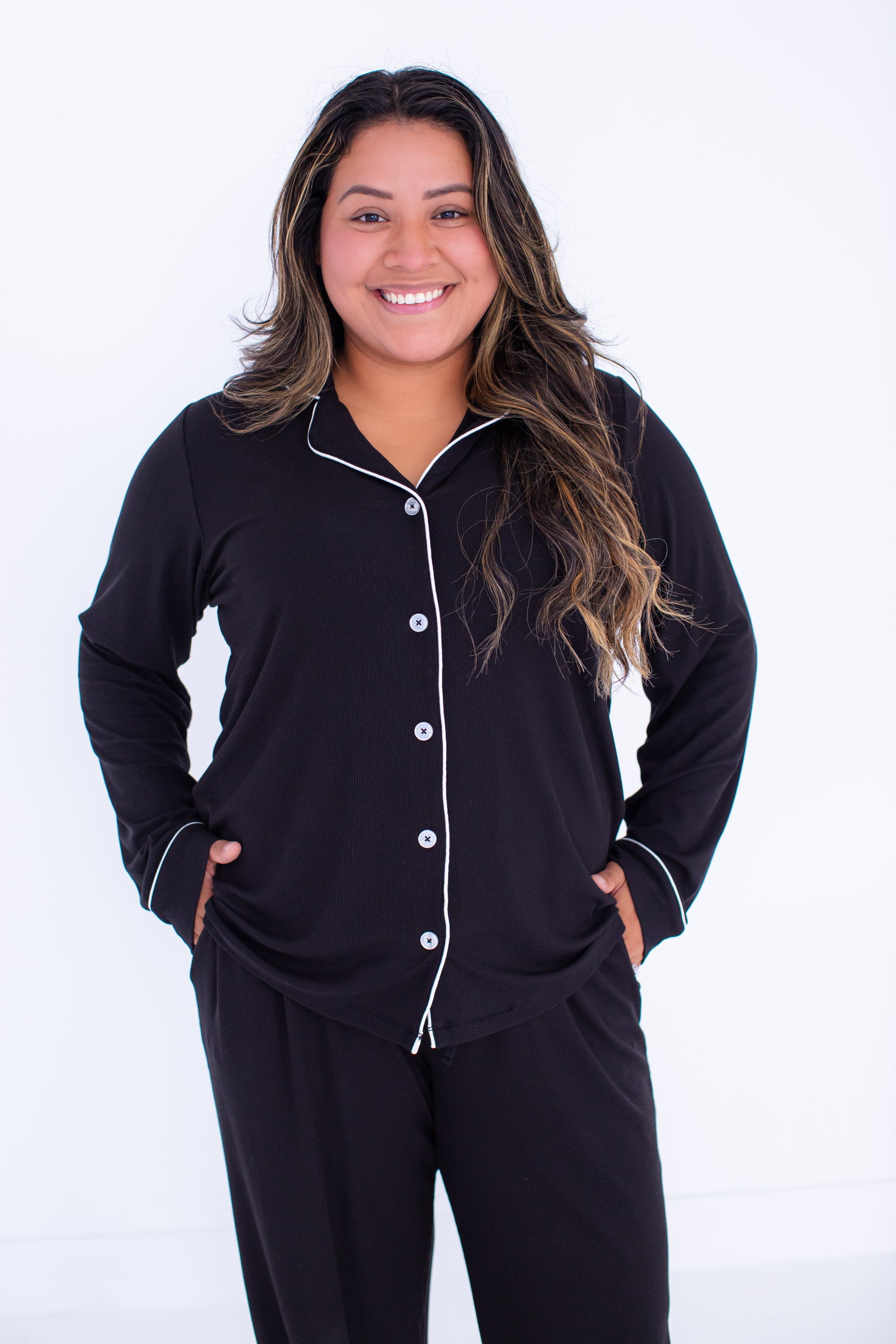 Jet Ribbed Women's Lounge Set