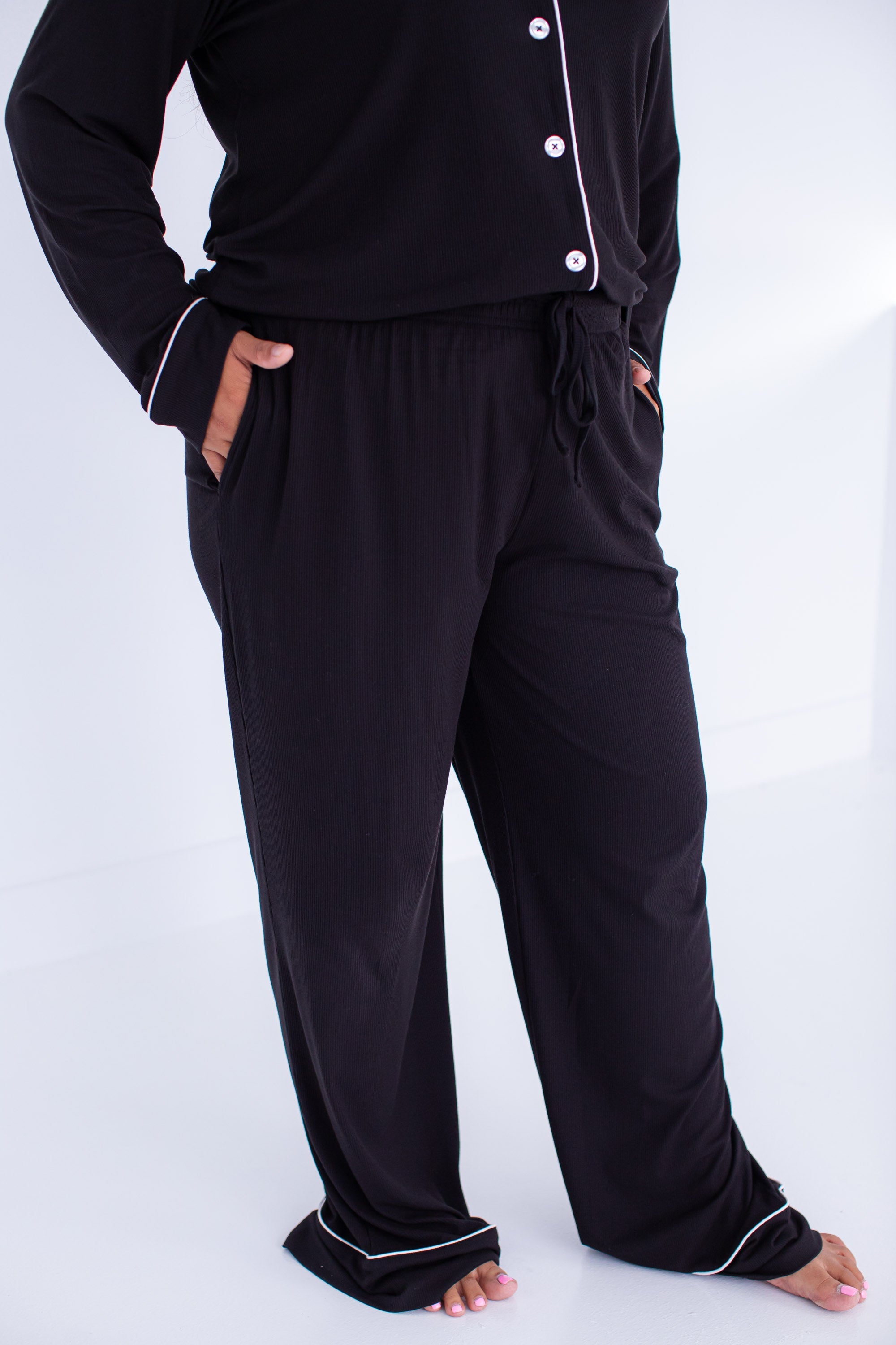 Jet Ribbed Women's Lounge Set