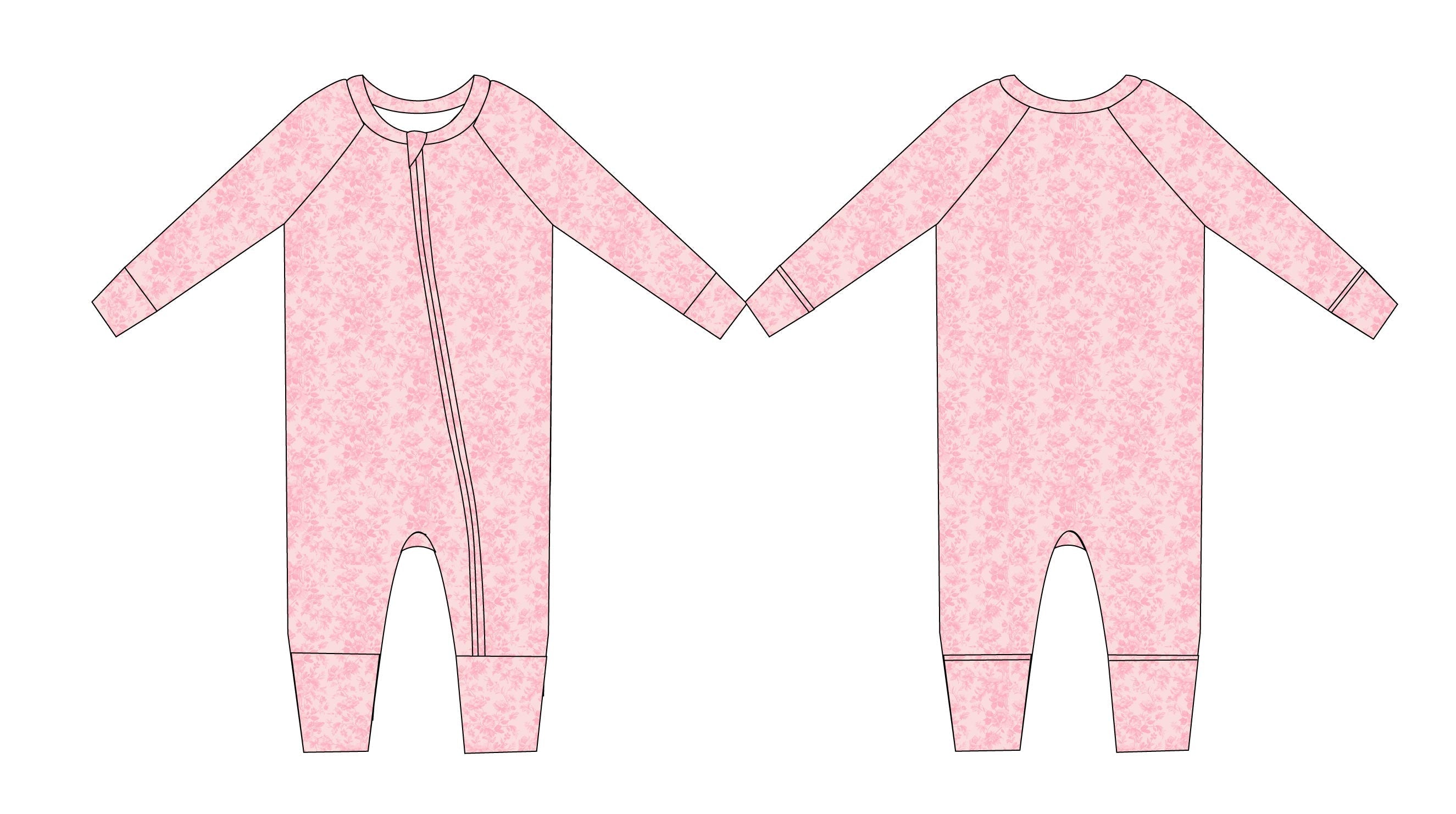 Pink Toile - Zippy