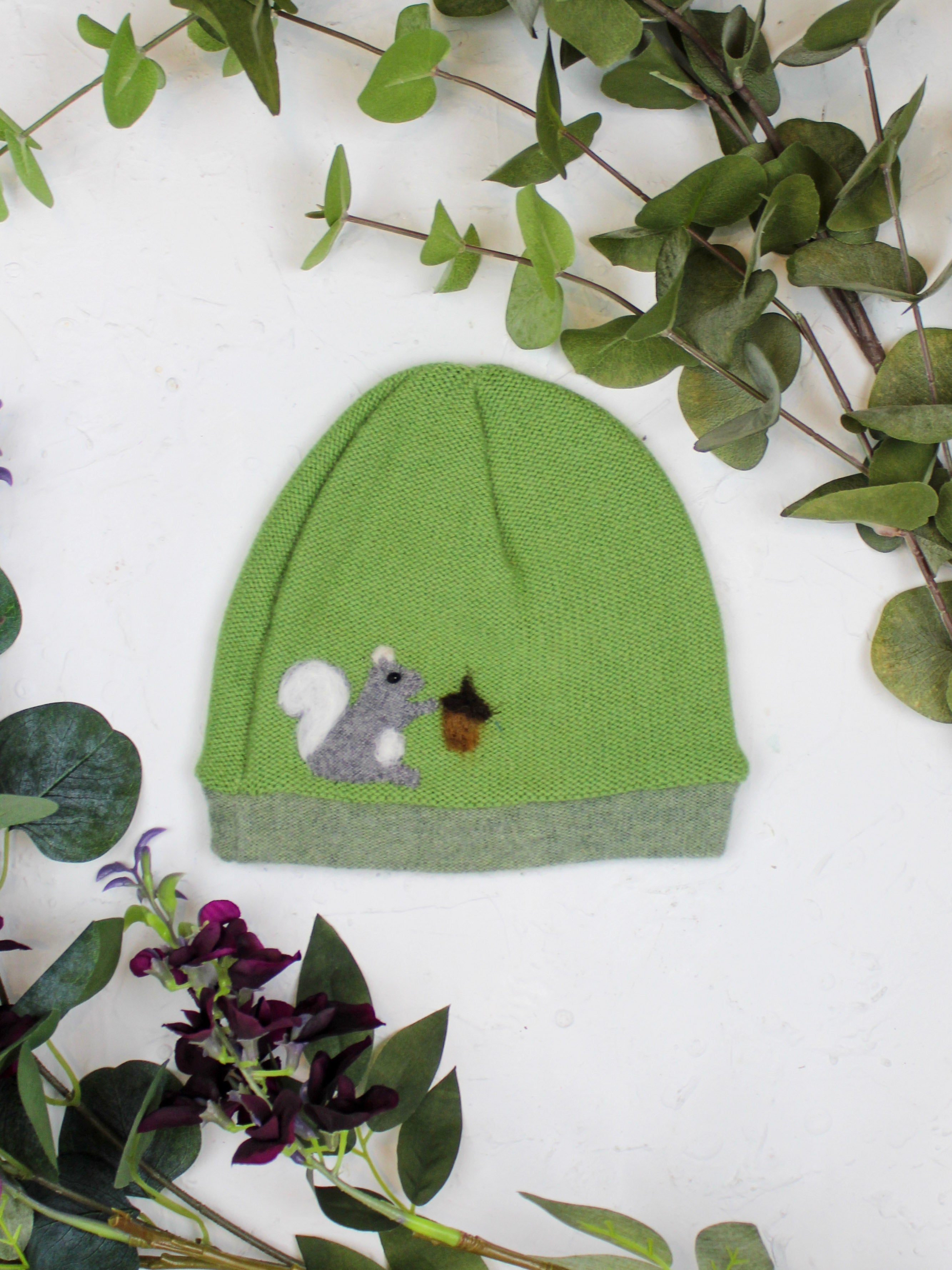 Squirrel Cashmere Hat - Child