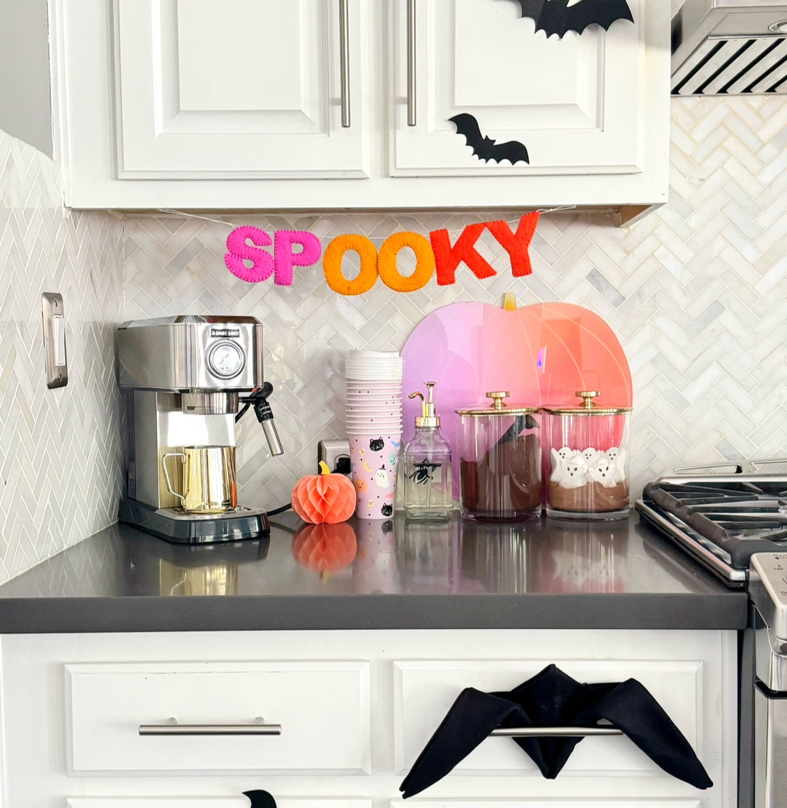 Pink Ombre Pumpkin Serving Tray