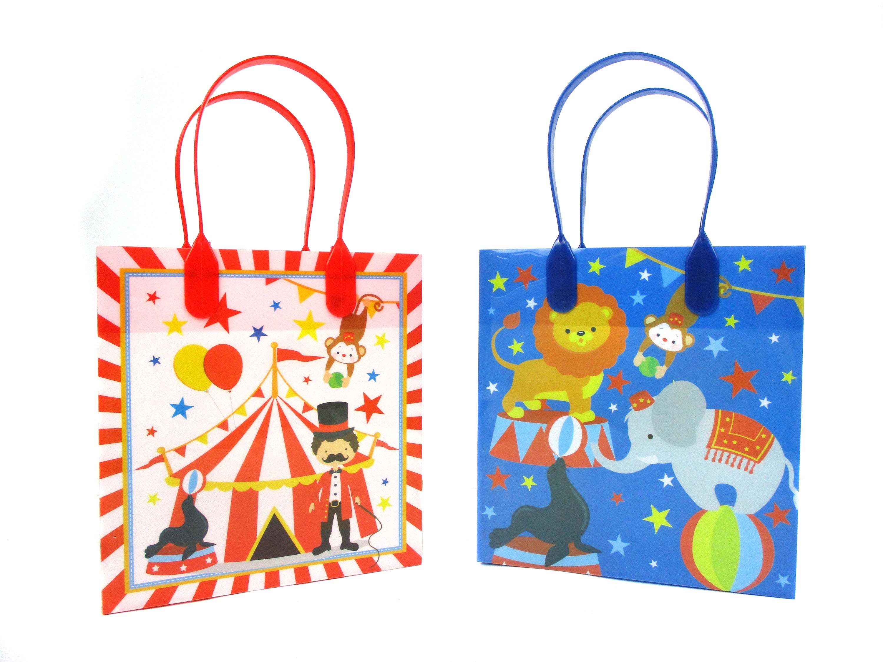 Circus Party Favor Treat Bags - Set Of 6 Or 12
