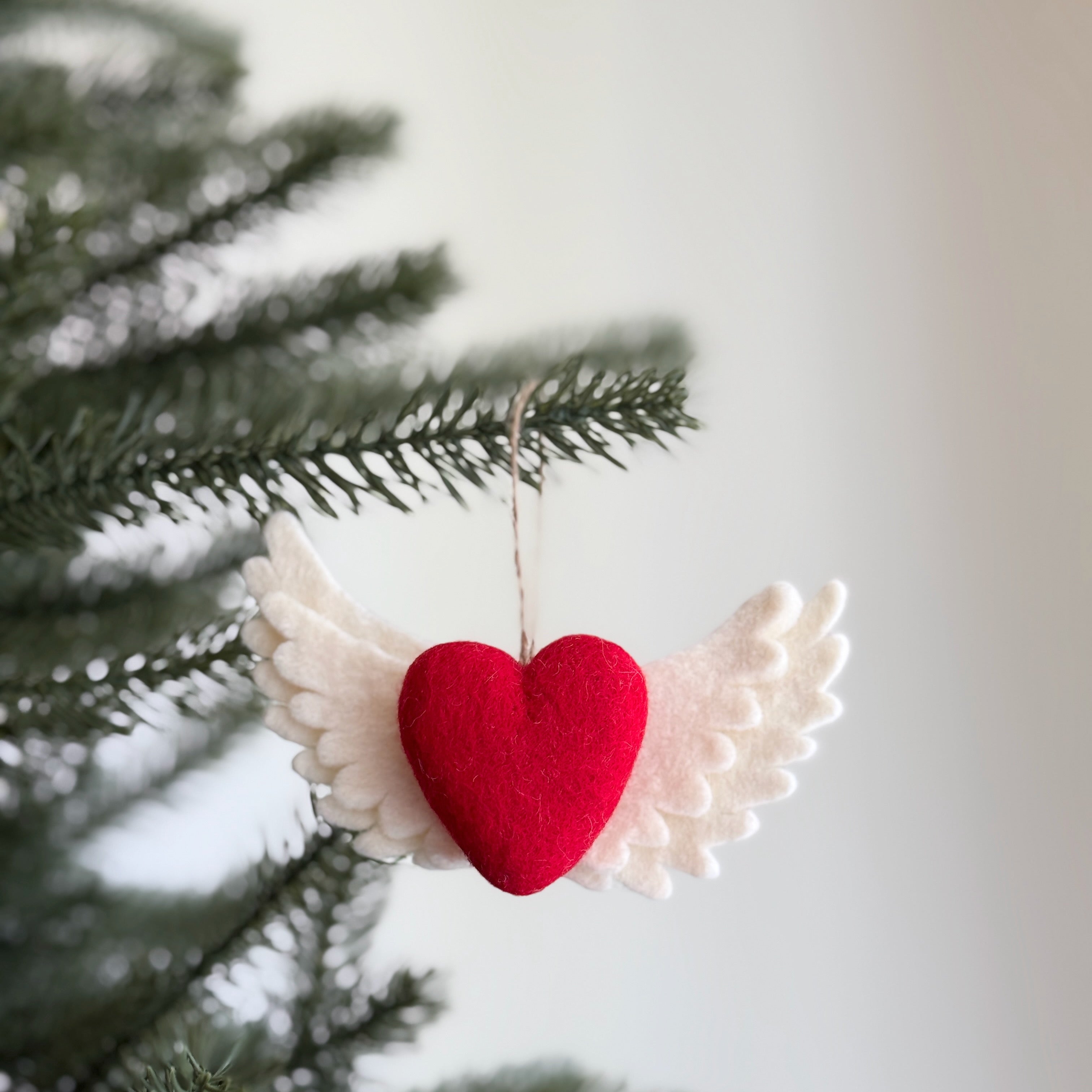 Felt Ornament - Love With Wing Ornament