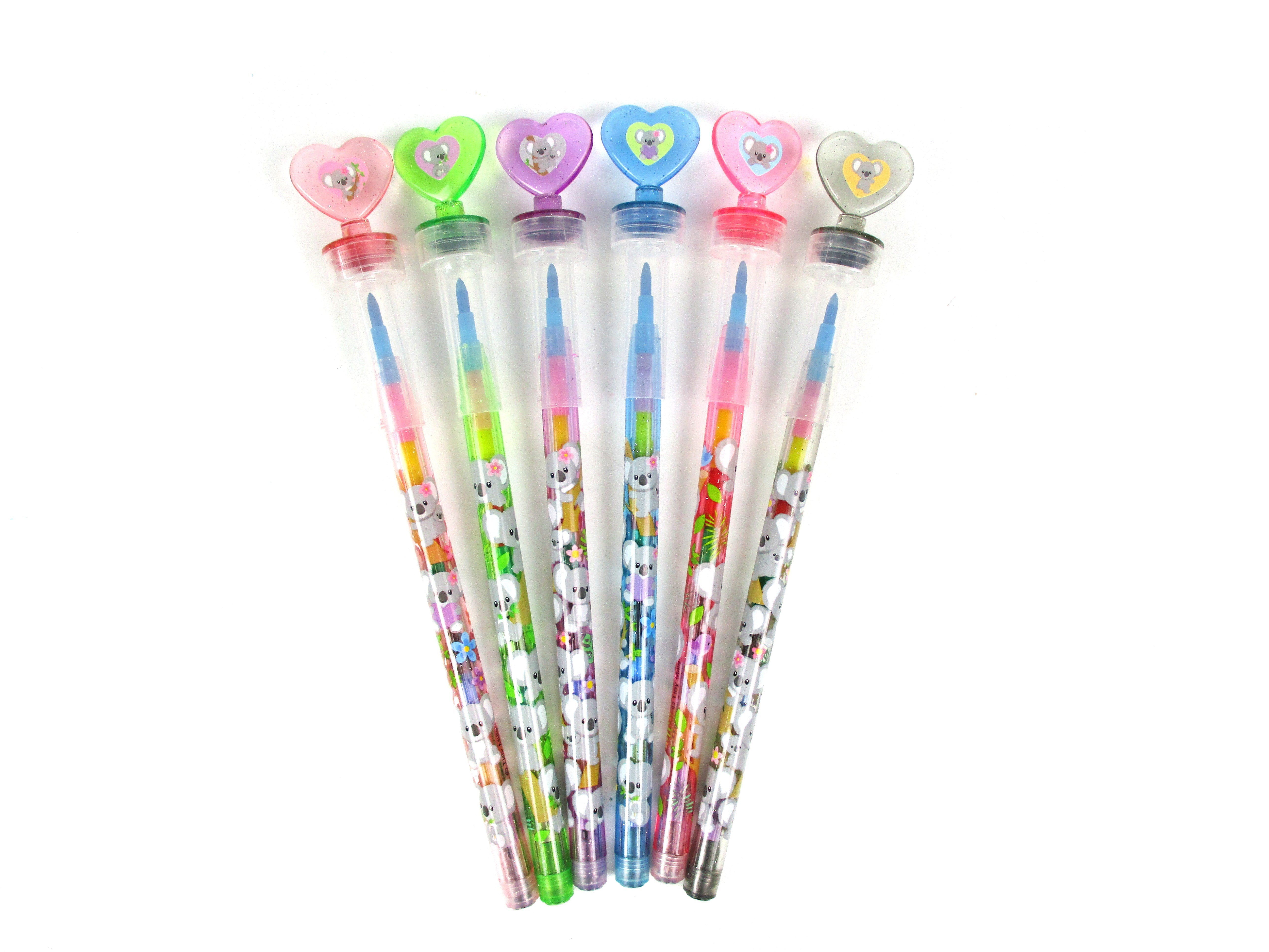 Koala Stackable Crayon With Stamper Topper