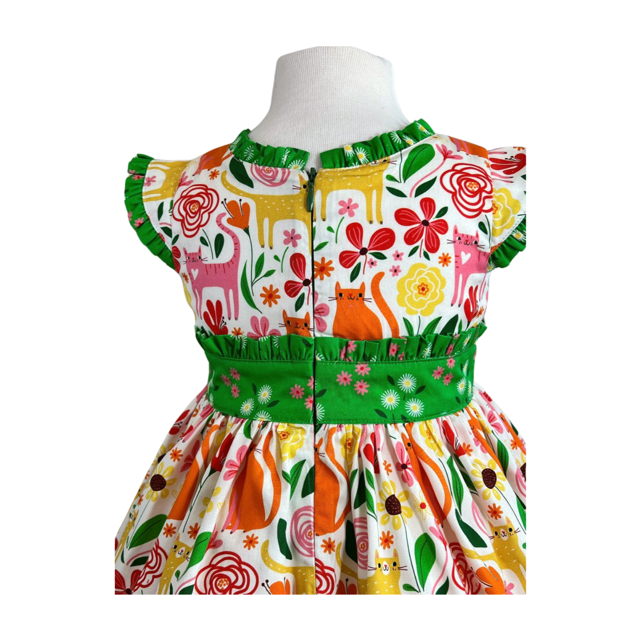 Cat's Meow Ethel Vintage Dress W/ Hairbow
