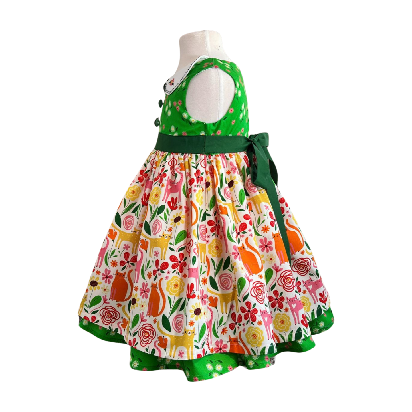 Cat's Meow Vintage Lolly Dress W/ Hair Bow
