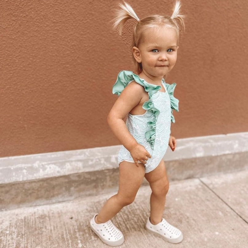 Toddler Perforated Slip On Water Sneakers in Cream - Curbside