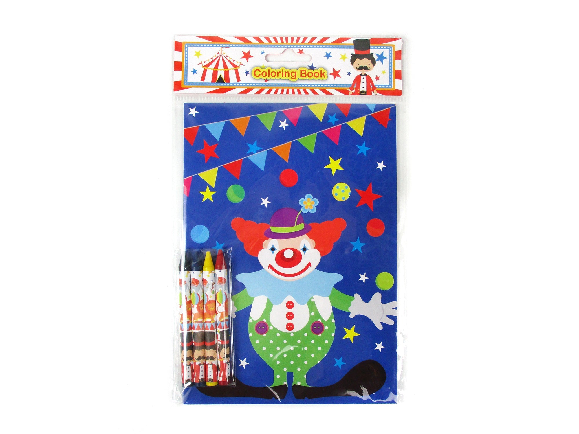 Circus Coloring Books With Crayons Party Favors - Set Of 6 Or 12