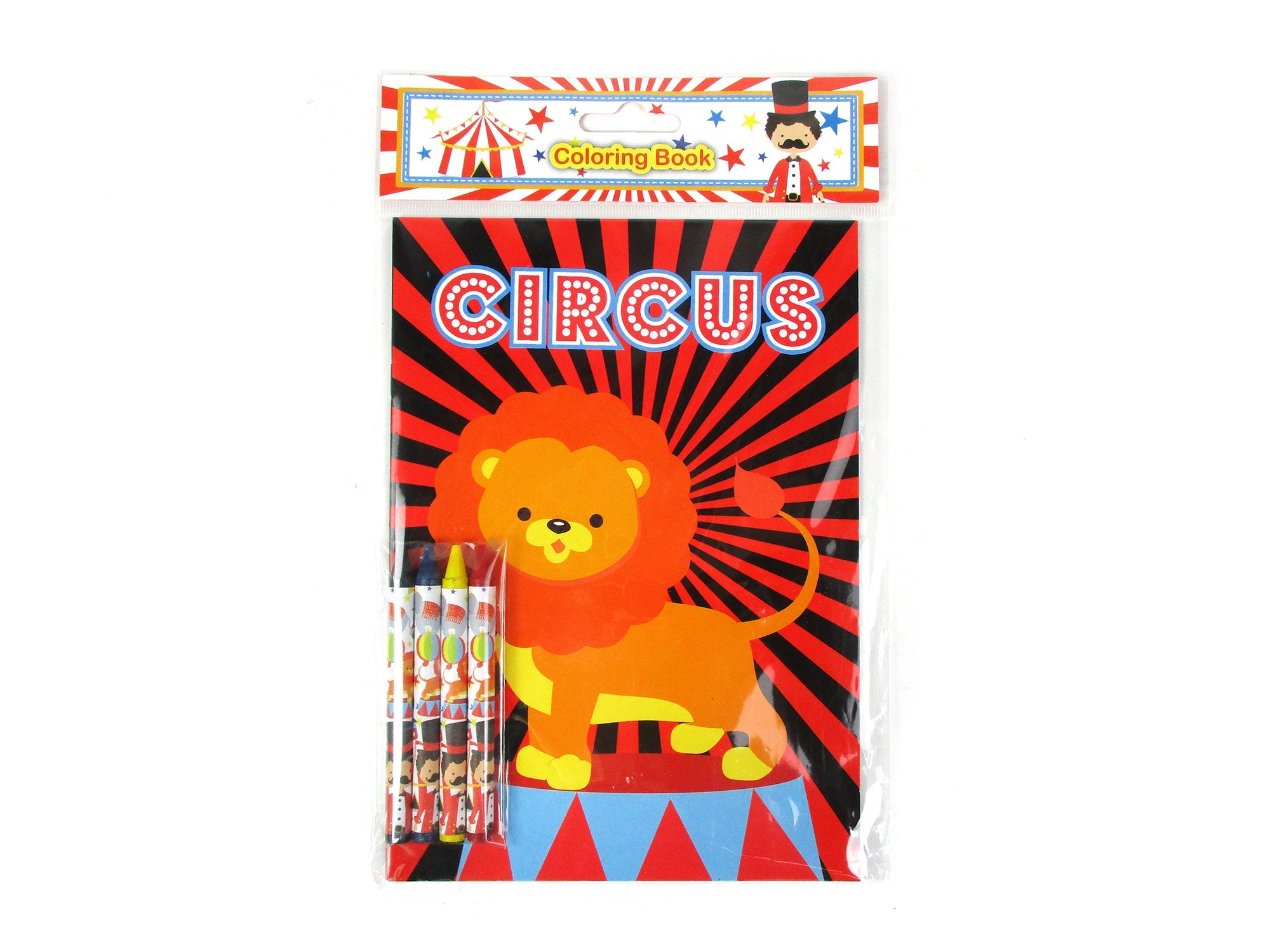 Circus Coloring Books With Crayons Party Favors - Set Of 6 Or 12